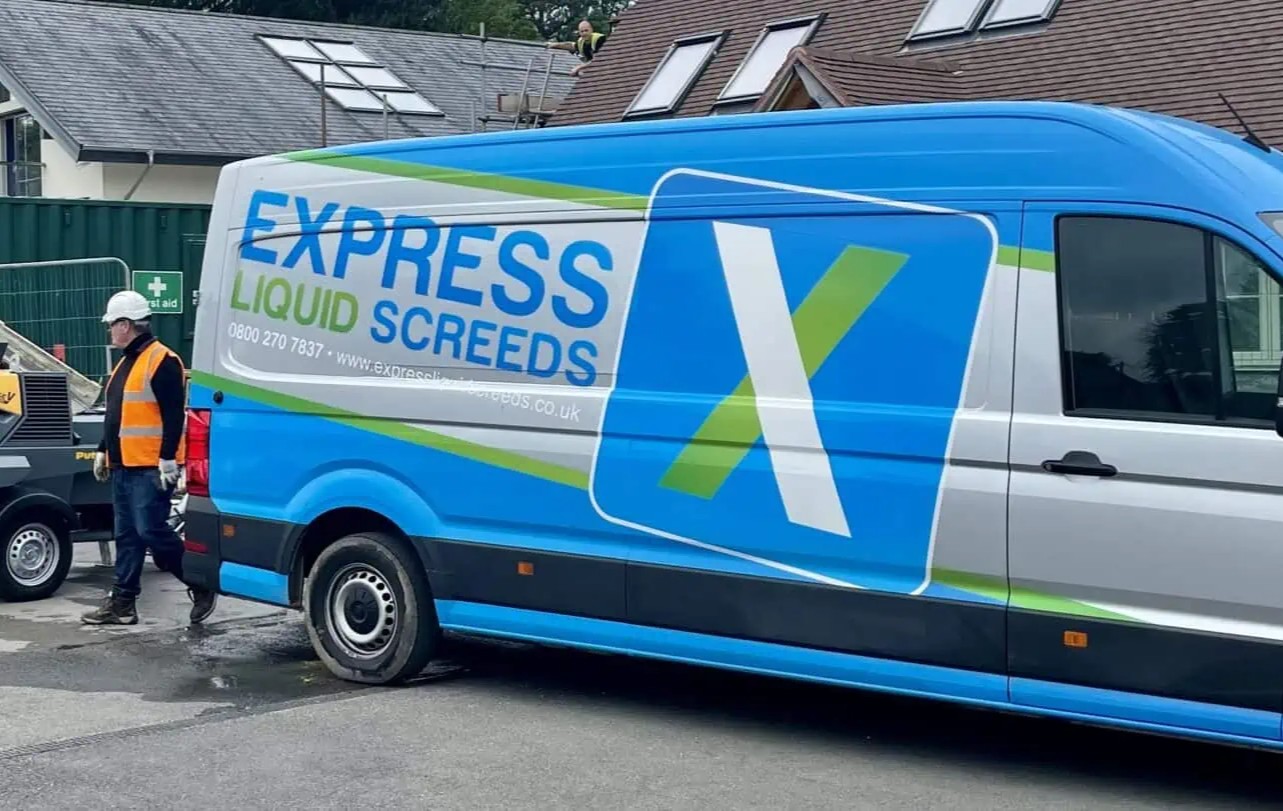 The Express Liquid Screed installation team on site